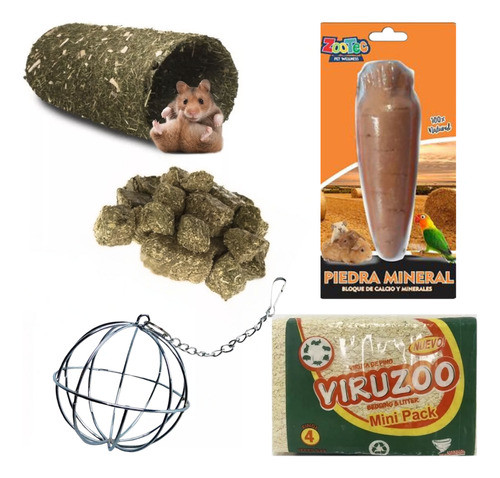 Viruta Marlo Hamster Jerbos Cobayos Roedores Juguete Refugio 0