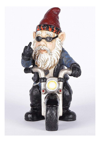 Hi-line Regalo 75616-x Dedo Medio Biker Gnomo 1