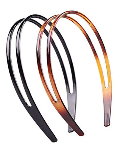 Minkissy 2 Uds Diademas Dentadas Diadema De Plastico Antide 1