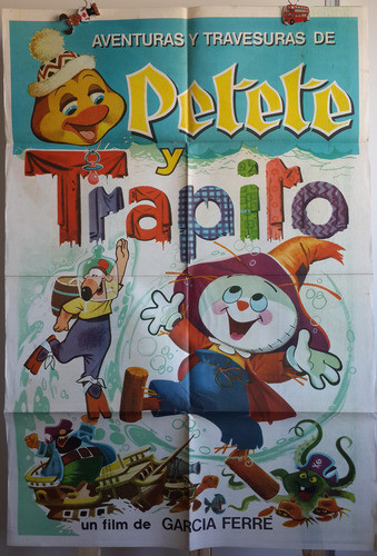 Afiche Cine Poster Original Del Film Petete Y Trapito 1975 0