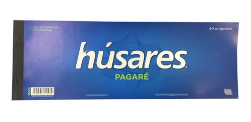 Talonario Pagare Husares Grande 40 Hojas 30x10,5 Cm X 2 Un 0
