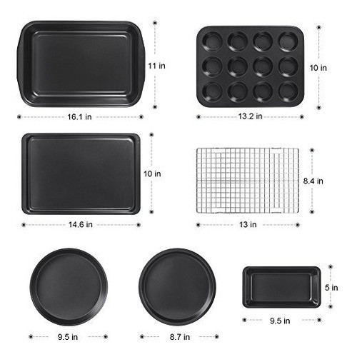 Kootek Juego De Utensilios Para Hornear, 7 Piezas, Panecillo 1