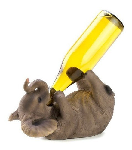Gifts And Decor Elefante Ludico Decorativo Wine Bottle Hold 0