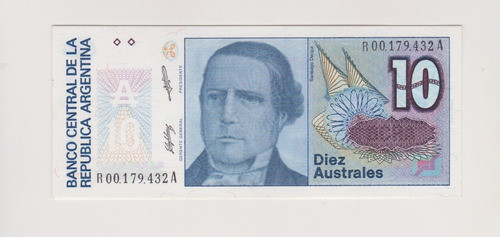 Billete Argentina 10 Austral Repos Botte 2826 Sin Circular 0