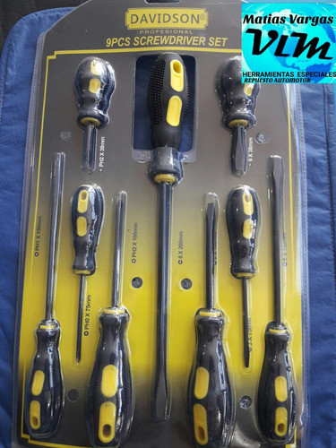 Juego De Destornilladores Planos Y Philip X 9 0