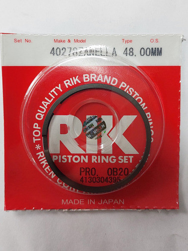 Juego De Aros Japon Zanella 50 Cc 48.00 Mm Due Sol Fire 0