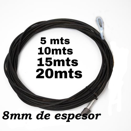 Cable Linga Destapacañerias 10mts Acero 0