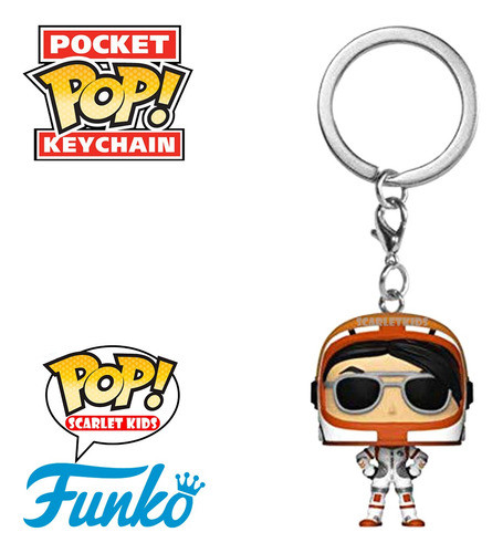Funko Pop Llavero Fortnite Moonwalker Original Scarlet Kids 1