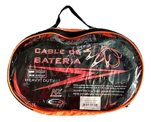 Cable Puente Arranque Bateria 600 Amp Cromosol - Formula1 0