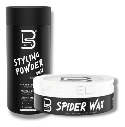 Kit Level 3 Polvo Textura Powder Dust + Cera Spyder Wax 0