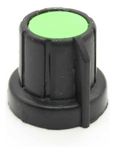 2 Perillas Potenciometro Verde Claro17mm X 14mm Buje Bronce 0