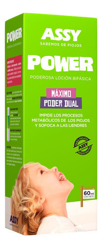 Assy Power Loción Bifásica Máximo Poder Dual 60ml Piojos 0