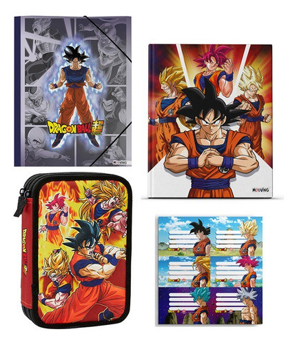 Kit Dragon Ball Z Escolar Mooving 0
