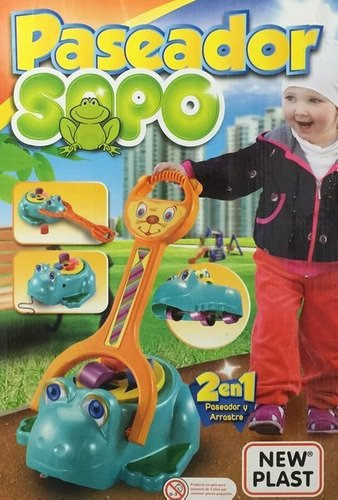 Paseador Sapo Arrastre Con Figuras Para Encastrar New Plast 1