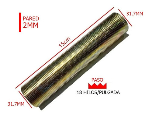 Fijación Extra Larga Para Monocomando 15cm 1