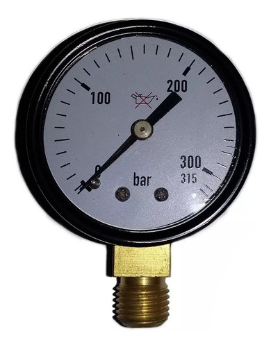 Manómetro Reloj 0-315 Bares Oxi Arg Rosca 1/4 55mm D Lacueva 0
