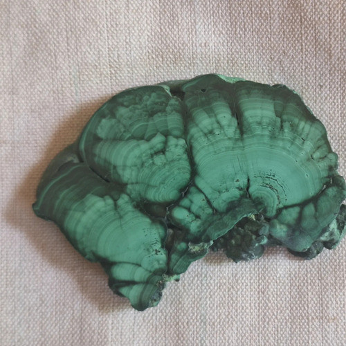 Malaquita, Rodaja De Estalactitas, Cortada Y Pulida - Congo 1