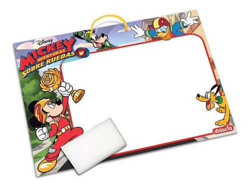 Pizzarra De Mickey Mouse Doble Faz En Madera 430/18 Ub 1
