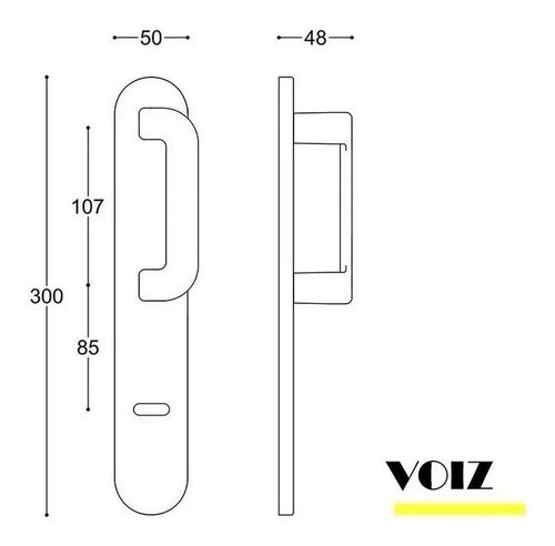 Manijon Puerta Entrada Anto Voiz Terra Acerado Aluminio 1