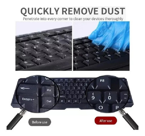 Gel De Limpieza Portatil Para Teclado Auto Pc Celular 120 G 1