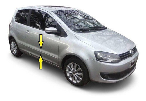 Vw Fox 3 Puertas 2013 Bagueta De Puerta Derecha P/pintar 0