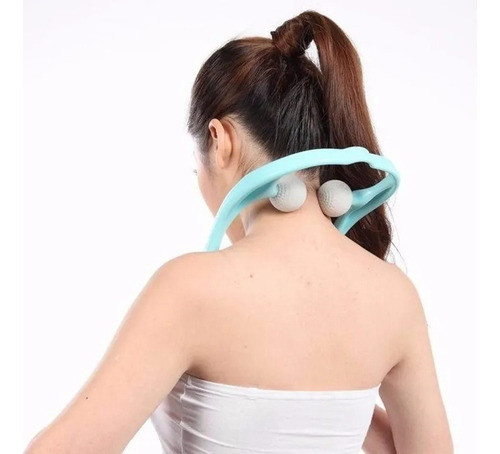 Masajeador Manual Para Automasaje Para Cuello Facil De Usar 0