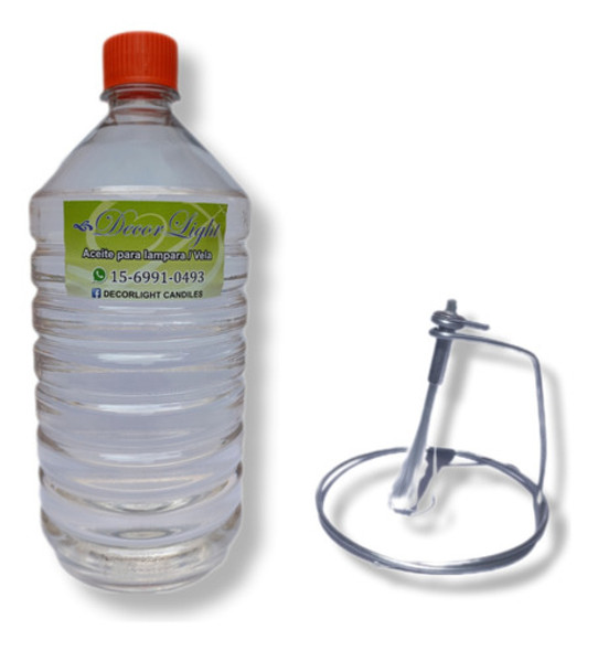 1 Litro Aceite Lampara (parafina Liquida) + 30 Mecheros 0