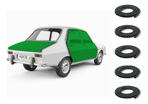 Burletes De 4 Puertas Y Baul Para Renault 12 0