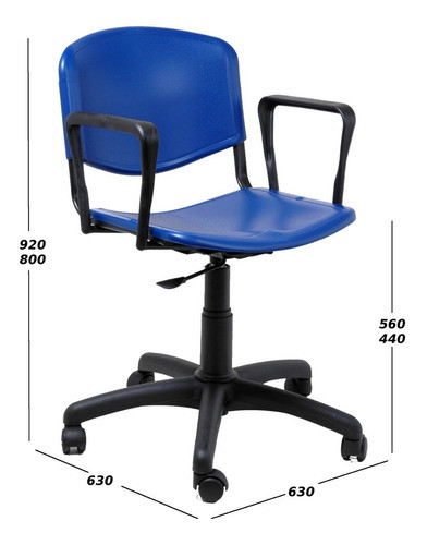 Sillon Escritorio Plastico Adultos Rehabilitacion Anti Gatos 1