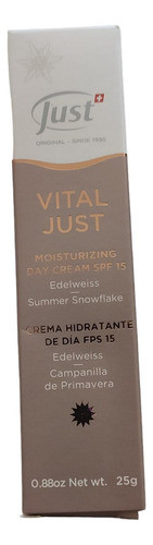 Vital Just Crema Hidratante De Día Fps 15 Edelweiss 1