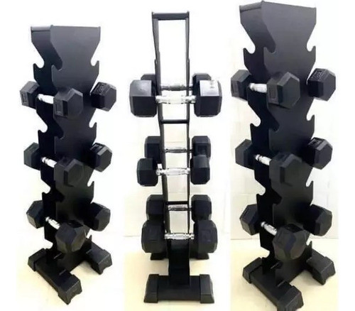 Mancuernero Hexagonal Gimnasio Hasta 14 Mancuernas 1