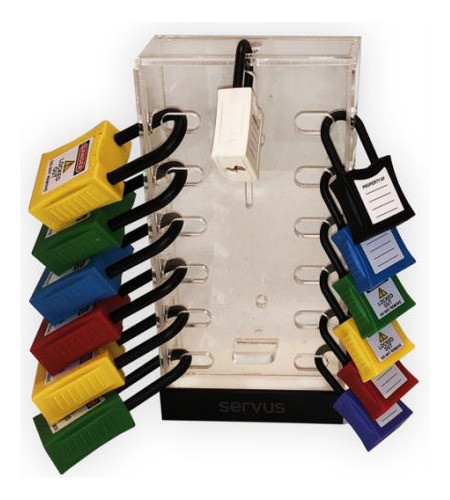 Caja De Bloqueo Indirecto Servus Acrílica 13 Candados Servus 1