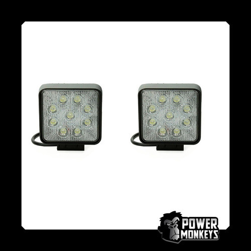 Faro Led Cuadrado 27w Auto Moto 4x4 Utv Cuatri 1