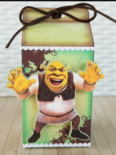 15 Cajitas Milk Box En 3d De Shrek 1
