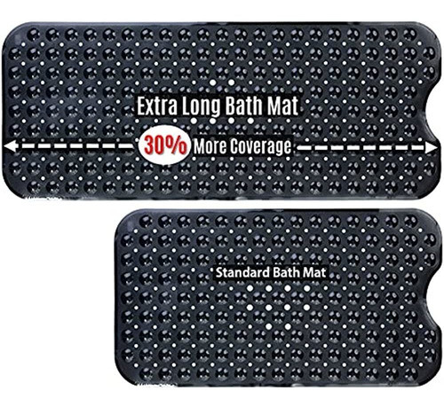 Las Alfombrillas De Baño Extra Largas Negras Slipx Solutions 0