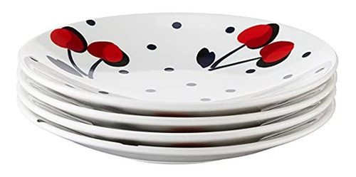 Kate Spade Vintage Cherry Dot Juego De Platos Para Golosinas 0