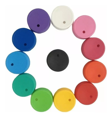 15 Tapas Frasco De Mermelada A Rosca Con Perforación 0