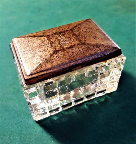 Antiguo Y Raro Pote De Vidrio De Perfumes Coty 1