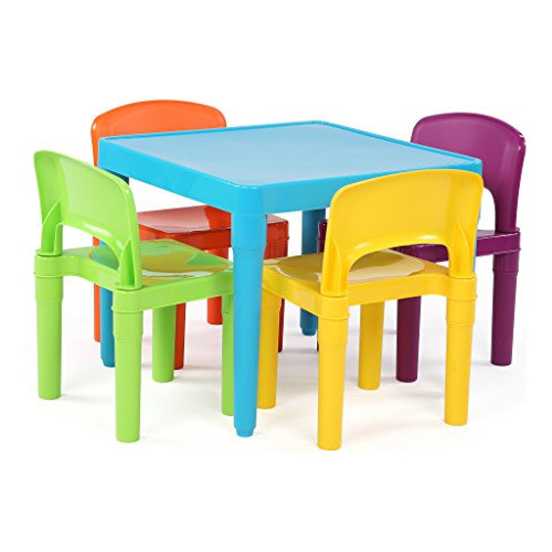Tot Tutors Tc657 Juego De Mesa Y 4 Sillas De Plástico Para N 0