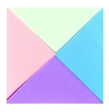 Kit X4 Esponjas Para Maquillaje Profesional Triangulares 0