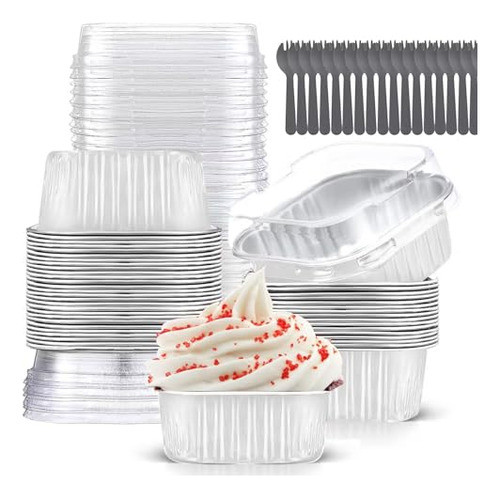 Moldes Pequeños Para Tartas Con Tapas (paquete De 40 Unidade 1