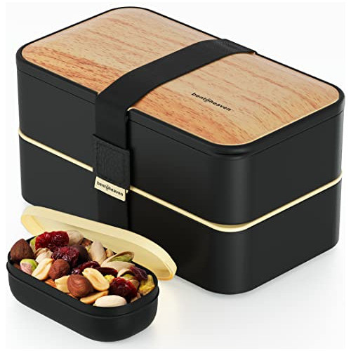Bentoheav Premium Bento Box Fiambrera Adultos 2 Compartiment 0