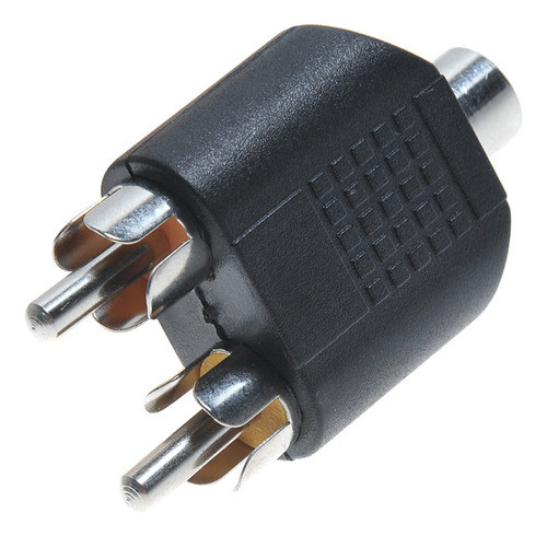 3 Adaptadores 1 Rca Hembra A 2 Rca Macho Splitter Divisor 0