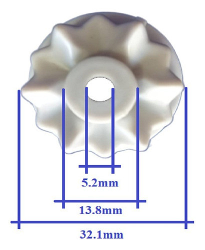 Cardan Acople Chino Vaso Licuadora Con Cuello Y Muescas 1