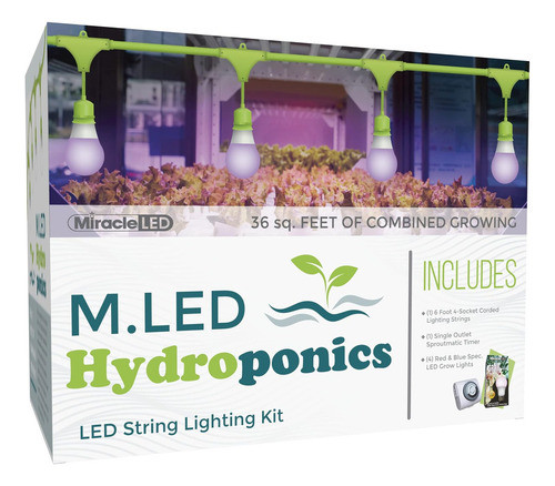 Hidroponía Led De Interior Kit De Luz De Crecimiento I... 0