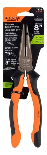 Pinza De Punta Aislada 1000 V 8   200mm Truper 17336 1