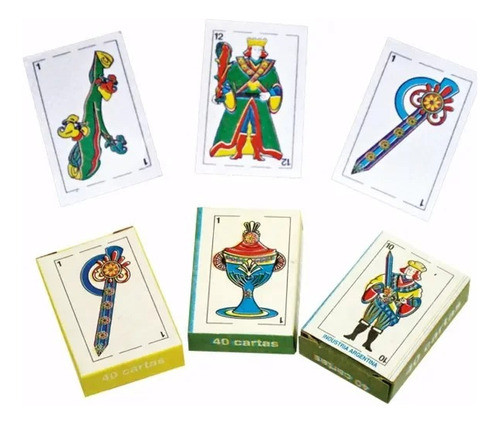 Chiches Piñata Mini Naipes Españoles Cartas X 12 Unidades 0