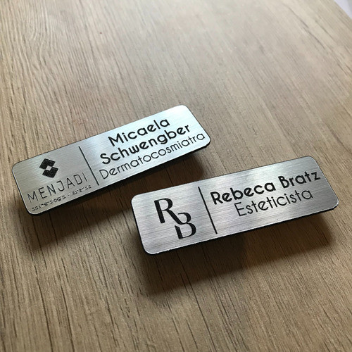 Identificador Pin 6 X 2 Cm Iman Personalizado 5 Unidades 1