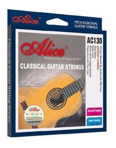 Encordado Para Guitarra Criolla Clasica Tension Normal Alice 1