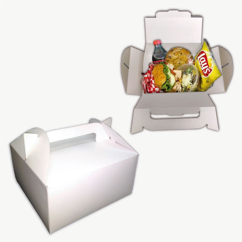 Caja Maletín Delivery - Cajita Feliz Grande  Pack X 50 Unid 0